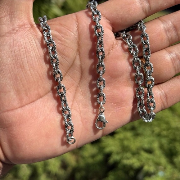 Solid 925 Sterling Silver Chain – 19.5 Inch – 39g –...
